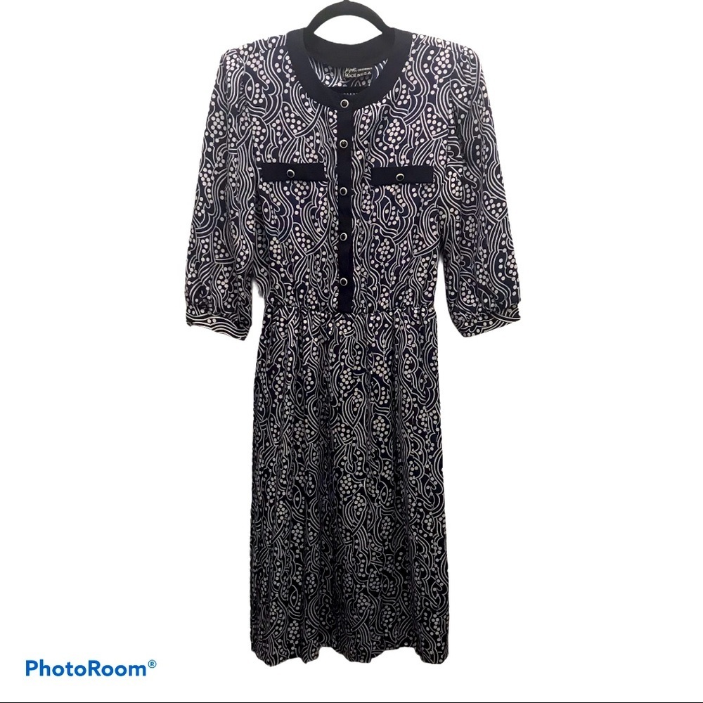 Vintage | Blue Print Dress